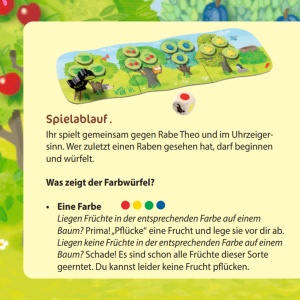 Joc cooperativ HABA Kleiner Obstgarten - pentru 1-4 jucatori, 3 ani, 5-10 minute - Img 4