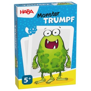 Joc de Carti HABA Junior Monster Trumpf pentru 2-6 Jucatori, 5 Ani, Monstrii Colorati