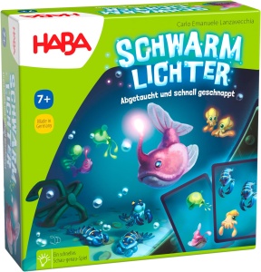 Joc de carti subacvatice HABA Schwarmlichter pentru 2-5 jucatori, 7 ani, 15 minute