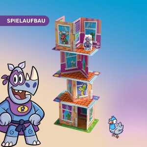 Joc de familie HABA Rhino Hero - joc de indemanare 3D, 5-99 ani - Img 3