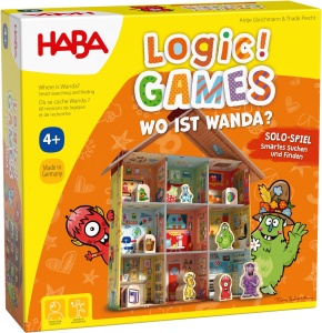 Joc de Logica HABA Wo ist Wanda 60 de sarcini, 3D, pentru copii de la 4 ani