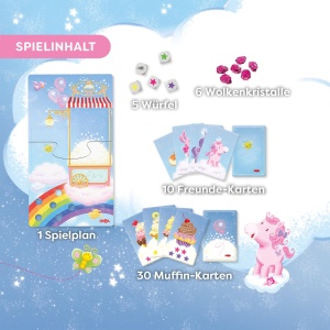 Joc de societate HABA Einhorn Glitzergluck, pentru 2-4 copii, abilitati numerice, 4 ani - Img 6