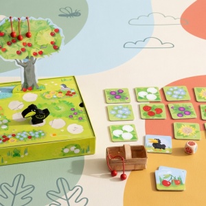 Joc de societate HABA Obstgartchen 3D-Kirschbaum, pentru 2-4 jucatori, ab 3 ani - Img 3