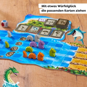 Joc de societate HABA Wasserdrachen joc de strategie cu figurine din lemn pentru 2-4 jucatori - Img 3