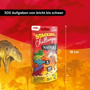Joc de Stivuire HABA Stacking Challenge Jurassic, pentru copii de la 8 ani, 300 provocari - Img 6