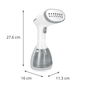 Jocca - Fier | Fier de calcat cu abur vertical |Sistem anti-picurare | Fier de calcat de calatorie | Perii verticale cu abur | Gri - Img 2