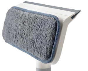 Joseph Joseph CleanTech 2-in-1 Light Stone Racleta geamuri si pad microfibra - Img 2