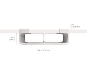 Joseph Joseph CupboardStore Organizator Sub Polite Gri Plastic Reciclat - Img 2