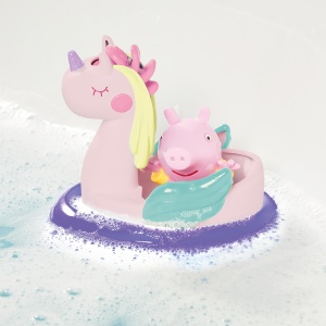 Jucarie de baie TOMY Toomies Peppa Pig cu figurine si unicorn, pentru copii 18 - Img 7