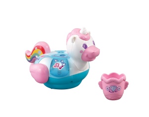 Jucarie de Baie VTech Baby Badespa Einhorn - cu Eimer, Senzor Luminos, 1-5 Ani