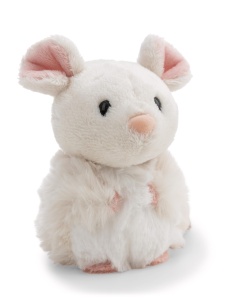 Jucarie de plus Maus NICI 12cm - alba, moale, ideala pentru copii si adulti - Img 1
