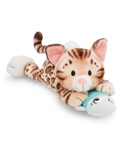 Jucarie de plus NICI Bengal cu peste 30 cm maro materiale reciclate