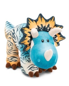 Jucarie de plus NICI Dino Cerastupsy 40cm material reciclat design colorat