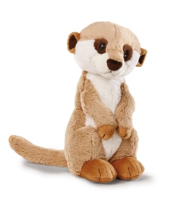 Jucarie de plus NICI Erdmannchen 20cm, moale, bej, cu ochi mari