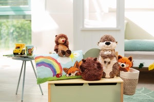 Jucarie de Plus NICI Fuchs Fridalie 25 cm Portocaliu si Alb Material Moale si Recycled - Img 5