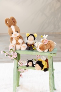 Jucarie de plus NICI Hummel Beelinda 18cm galben realizata din materiale reciclate - Img 2