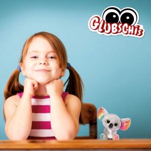 Jucarie de plus NICI Koala Miss Crayon 15 cm gri cu accente curcubeu ochi stralucitori - Img 6