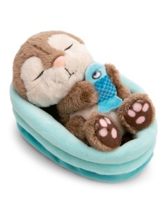 Jucarie de plus NICI Otter 61582 12 cm gri material reciclat cu pestisor