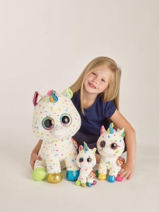 Jucarie de plus TY Beanie Boo Harmonie Unicorn 15cm Colectie Glitter - Img 4