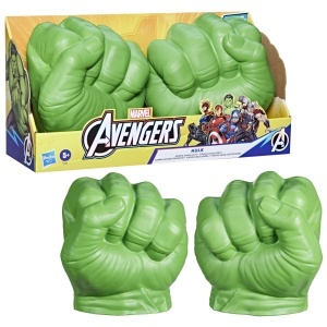 Jucarie de rol Marvel Avengers Hulk cu manusi verzi din spuma - Img 9