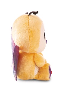 Jucarie din plus NICI GLUBSCHIS Sunshine Lou 15cm galben aripi stralucitoare - Img 3