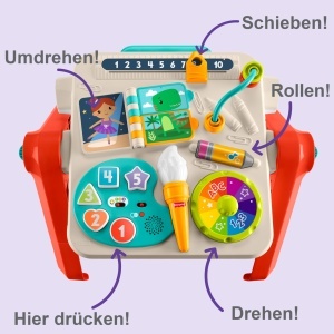Jucarie educativa Fisher-Price JGW87, 4-in-1, cu muzica, pentru 6 luni - Img 6