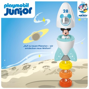 Jucarie educativa Mickey Maus - Racheta de spatiu, din plastic biobazat, pentru copii 1-4 ani - Img 4