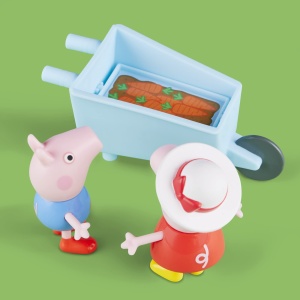 Jucarie educativa Peppa Pig Peppas Gartenspas cu 2 figurine si accesorii, pentru copii 3 - Img 7