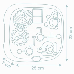 Jucarie educativa Smoby Little Activity Board 5-in-1 pentru copii, 23,5x25 cm - Img 6