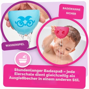 Jucarie educativa TOMY Toomies Hide Squeak - 5 oua colorate cu sunet pentru bebelusi - Img 3