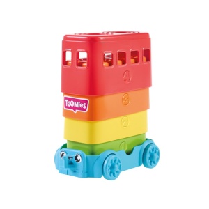 Jucarie educativa Toomies Tomy Autobuz cu blocuri colorate, pentru copii de 12 luni - Img 3