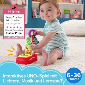 Jucarie electronica Fisher-Price Baby UNO, cu lumini si muzica, pentru 6-36 luni - Img 2