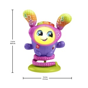 Jucarie electronica Fisher-Price DJ Tanzi BOUNCIN Star, 75 melodii, pentru bebelusi - Img 8