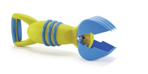 Jucarie Hape Greifer pentru nisip si apa galbenalbastru design ergonomic 12 luni