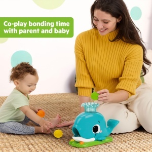 Jucarie interactiva Bright Starts Silly Spout Wal Popper, 3 bile incluse, muzica si lumini - Img 6