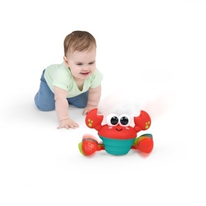Jucarie interactiva pentru bebelusi Bright Starts Crab, muzica si dans, rosu - Img 4