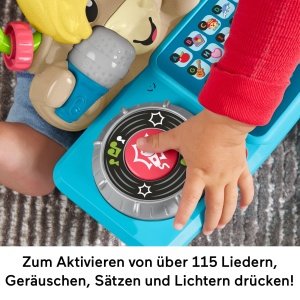 Jucarie interactiva pentru bebelusi Fisher-Price DJ-Yak Taylor cu muzica si lumini - Img 4