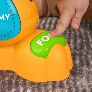 Jucarie interactiva pentru bebelusi Fisher-Price Tiger Justin, cu muzica si lumini, 9 luni - Img 4