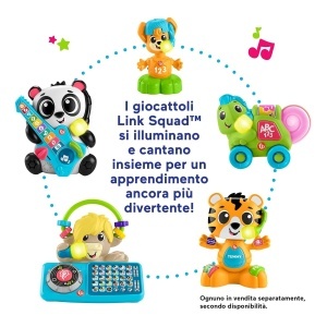 Jucarie interactiva pentru invatare Fisher-Price Animal Band - Gina la Pandina, 10 butoane, 70 melodii - Img 5