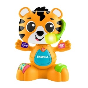 Jucarie interactiva pentru invatare Fisher-Price Tiger, cu lumini si sunete, pentru bebelusi