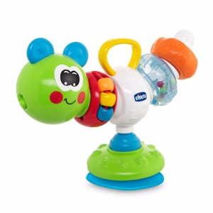 Jucarie interactiva pentru scaun de masa Chicco Phill Raupe, multicolor, 6-36 luni - Img 6