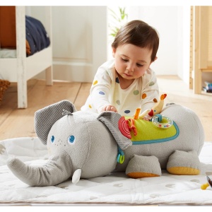 Jucarie multifunctionala HABA 306454 Elefant, 70cm, pentru bebelusi - Img 5