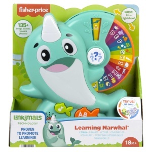 Jucarie muzicala Fisher-Price Linkimals Narval cu lumini interactive - Img 7