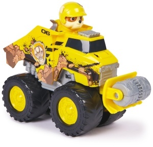 Jucarie PAW Patrol Rescue Wheels Rubble Monstertruck Galben cu Figurina Detasabila - Img 5