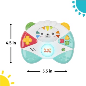 Jucarie pentru bebe Bright Starts Gamer Buddy, cu sunete si lumini, design tigru - Img 8