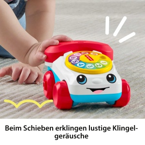 Jucarie pentru bebelusi Fisher-Price Plappertelefon, cu sunete si roti mobile - Img 5
