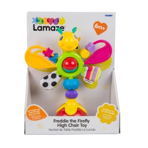 Jucarie pentru bebelusi Lamaze Freddie Glowworm multicolor cu ventuza si elemente interactive - Img 2