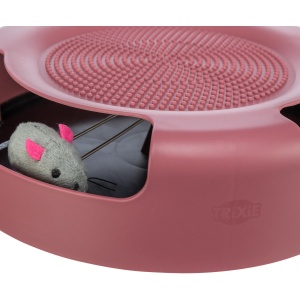 Jucarie pentru pisici TRIXIE ""Catch the Mouse"" - mouse ascuns in interior si rotativ - suprafata de zgariere in partea superioara - rosu sau verde - selectie aleatorie - plastic/plus - o 25 x 6 cm - 41411 - Img 8