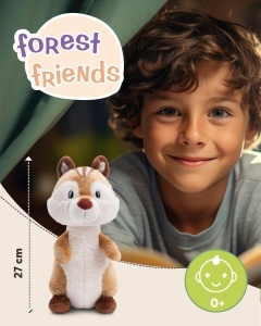 Jucarie Plus NICI Jojo Forest Friends 27cm Material Sustenabil Colectia NICI Green - Img 2