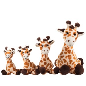 Jucarie Plush Giraffa Bahati Schaffer, 28 cm, Culoare Maro - Img 2